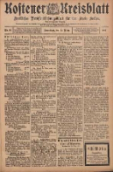 Kostener Kreisblatt: amtliches Ver&ouml;ffentlichungsblatt f&uuml;r den Kreis Kosten 1907.03.23 Jg.42 Nr36