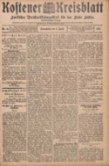 Kostener Kreisblatt: amtliches Ver&ouml;ffentlichungsblatt f&uuml;r den Kreis Kosten 1907.04.06 Jg.42 Nr42