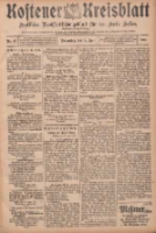 Kostener Kreisblatt: amtliches Ver&ouml;ffentlichungsblatt f&uuml;r den Kreis Kosten 1907.04.18 Jg.42 Nr47
