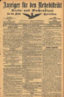 Anzeiger f&uuml;r den Netzedistrikt Kreis- und Wochenblatt f&uuml;r den Kreis Czarnikau 1904.12.20 Jg.52 Nr148