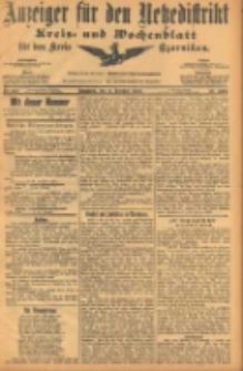 Anzeiger f&uuml;r den Netzedistrikt Kreis- und Wochenblatt f&uuml;r den Kreis Czarnikau 1904.12.31 Jg.52 Nr152