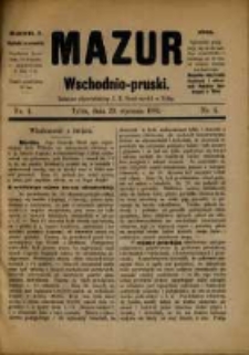 Mazur Wschodnio-Pruski. R. 1. 1885, nr 4