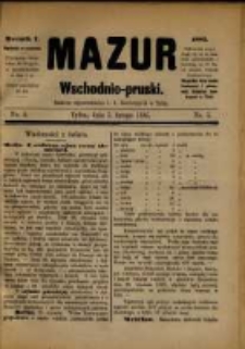 Mazur Wschodnio-Pruski. R. 1. 1885, nr 5