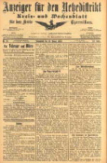 Anzeiger f&uuml;r den Netzedistrikt Kreis- und Wochenblatt f&uuml;r den Kreis Czarnikau 1905.01.28 Jg.53 Nr12