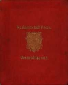Voranschlag f&uuml;r die Einnahmen und Ausgaben der Residenzstadt Posen : in dem Verwaltungsjahre... R. 1912=1912/1913