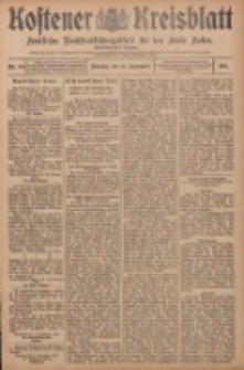 Kostener Kreisblatt: amtliches Ver&ouml;ffentlichungsblatt f&uuml;r den Kreis Kosten 1907.09.10 Jg.42 Nr109