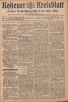 Kostener Kreisblatt: amtliches Ver&ouml;ffentlichungsblatt f&uuml;r den Kreis Kosten 1907.09.14 Jg.42 Nr111