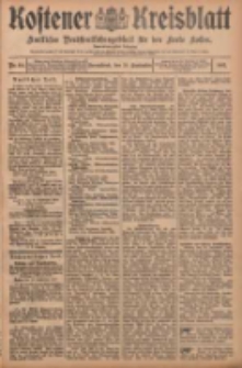 Kostener Kreisblatt: amtliches Ver&ouml;ffentlichungsblatt f&uuml;r den Kreis Kosten 1907.09.21 Jg.42 Nr114