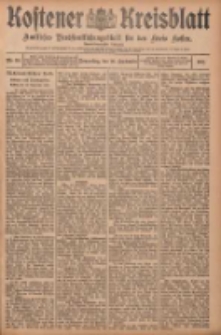 Kostener Kreisblatt: amtliches Ver&ouml;ffentlichungsblatt f&uuml;r den Kreis Kosten 1907.09.26 Jg.42 Nr116