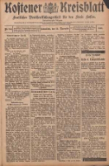 Kostener Kreisblatt: amtliches Ver&ouml;ffentlichungsblatt f&uuml;r den Kreis Kosten 1907.11.30 Jg.42 Nr144