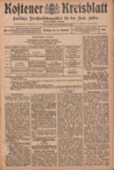 Kostener Kreisblatt: amtliches Ver&ouml;ffentlichungsblatt f&uuml;r den Kreis Kosten 1907.12.24 Jg.42 Nr154