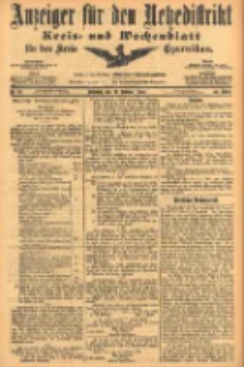 Anzeiger f&uuml;r den Netzedistrikt Kreis- und Wochenblatt f&uuml;r den Kreis Czarnikau 1905.02.21 Jg.53 Nr22