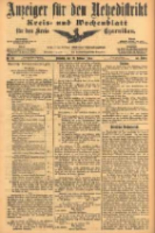 Anzeiger für den Netzedistrikt Kreis- und Wochenblatt für den Kreis Czarnikau 1905.02.21 Jg.53 Nr22