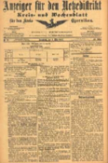 Anzeiger f&uuml;r den Netzedistrikt Kreis- und Wochenblatt f&uuml;r den Kreis Czarnikau 1905.03.04 Jg.53 Nr27