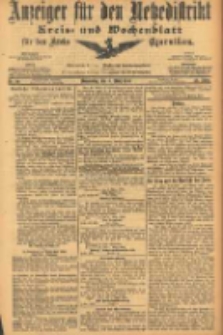 Anzeiger f&uuml;r den Netzedistrikt Kreis- und Wochenblatt f&uuml;r den Kreis Czarnikau 1905.03.09 Jg.53 Nr29