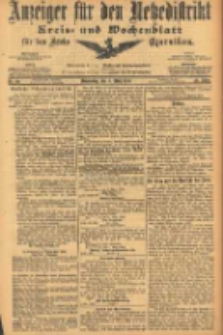 Anzeiger für den Netzedistrikt Kreis- und Wochenblatt für den Kreis Czarnikau 1905.03.09 Jg.53 Nr29