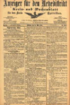Anzeiger f&uuml;r den Netzedistrikt Kreis- und Wochenblatt f&uuml;r den Kreis Czarnikau 1905.03.21 Jg.53 Nr34