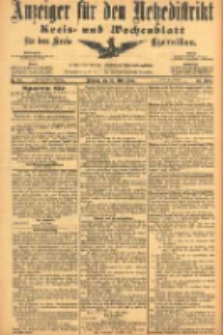 Anzeiger für den Netzedistrikt Kreis- und Wochenblatt für den Kreis Czarnikau 1905.03.21 Jg.53 Nr34