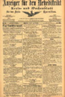 Anzeiger f&uuml;r den Netzedistrikt Kreis- und Wochenblatt f&uuml;r den Kreis Czarnikau 1905.04.08 Jg.53 Nr42