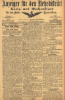 Anzeiger f&uuml;r den Netzedistrikt Kreis- und Wochenblatt f&uuml;r den Kreis Czarnikau 1905.04.29 Jg.53 Nr50