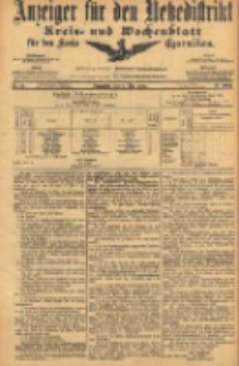 Anzeiger f&uuml;r den Netzedistrikt Kreis- und Wochenblatt f&uuml;r den Kreis Czarnikau 1905.05.06 Jg.53 Nr53