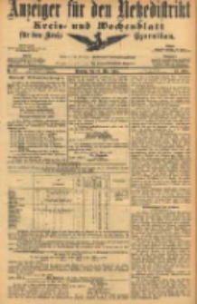 Anzeiger f&uuml;r den Netzedistrikt Kreis- und Wochenblatt f&uuml;r den Kreis Czarnikau 1905.05.16 Jg.53 Nr57
