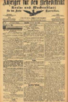 Anzeiger f&uuml;r den Netzedistrikt Kreis- und Wochenblatt f&uuml;r den Kreis Czarnikau 1905.06.24 Jg.53 Nr73
