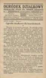 Ogródek Działkowy : kwartalnik Związku Towarzystw Ogródków Działkowych Rzeczypospolitej Polskiej 1932.09-10 R.5 Nr5