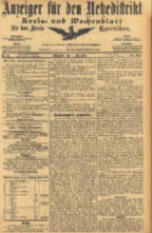 Anzeiger f&uuml;r den Netzedistrikt Kreis- und Wochenblatt f&uuml;r den Kreis Czarnikau 1905.07.01 Jg.53 Nr76