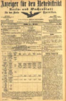 Anzeiger f&uuml;r den Netzedistrikt Kreis- und Wochenblatt f&uuml;r den Kreis Czarnikau 1905.07.04 Jg.53 Nr77