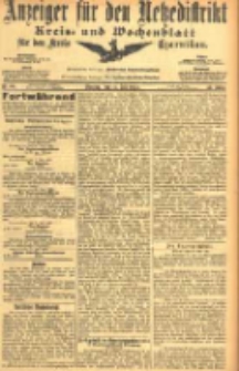 Anzeiger f&uuml;r den Netzedistrikt Kreis- und Wochenblatt f&uuml;r den Kreis Czarnikau 1905.07.11 Jg.53 Nr80
