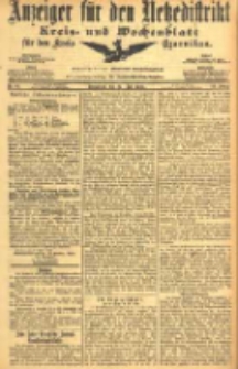 Anzeiger f&uuml;r den Netzedistrikt Kreis- und Wochenblatt f&uuml;r den Kreis Czarnikau 1905.07.22 Jg.53 Nr85
