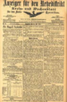 Anzeiger f&uuml;r den Netzedistrikt Kreis- und Wochenblatt f&uuml;r den Kreis Czarnikau 1905.07.29 Jg.53 Nr88