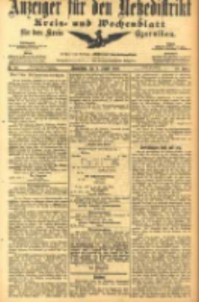 Anzeiger f&uuml;r den Netzedistrikt Kreis- und Wochenblatt f&uuml;r den Kreis Czarnikau 1905.08.03 Jg.53 Nr90