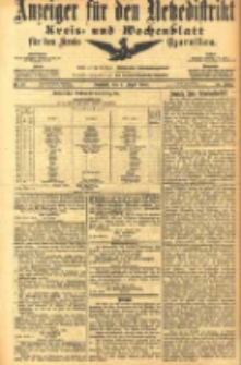 Anzeiger für den Netzedistrikt Kreis- und Wochenblatt für den Kreis Czarnikau 1905.08.05 Jg.53 Nr91