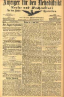 Anzeiger für den Netzedistrikt Kreis- und Wochenblatt für den Kreis Czarnikau 1905.08.08 Jg.53 Nr92