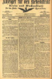 Anzeiger f&uuml;r den Netzedistrikt Kreis- und Wochenblatt f&uuml;r den Kreis Czarnikau 1905.08.12 Jg.53 Nr94