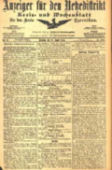 Anzeiger für den Netzedistrikt Kreis- und Wochenblatt für den Kreis Czarnikau 1905.08.22 Jg.53 Nr98