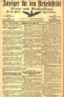Anzeiger f&uuml;r den Netzedistrikt Kreis- und Wochenblatt f&uuml;r den Kreis Czarnikau 1905.08.24 Jg.53 Nr99