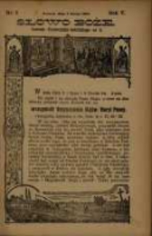 Słowo Boże: dodatek do Przewodnika Katolickiego R.5. 1902 Nr.5