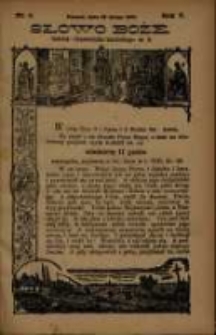 Słowo Boże: dodatek do Przewodnika Katolickiego R.5. 1902 Nr.8