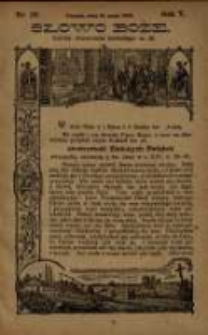 Słowo Boże: dodatek do Przewodnika Katolickiego R.5. 1902 Nr.20