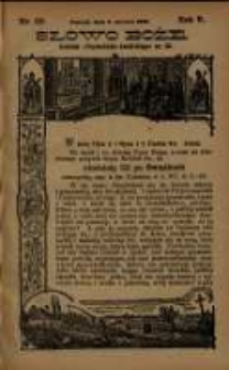 Słowo Boże: dodatek do Przewodnika Katolickiego R.5. 1902 Nr.23