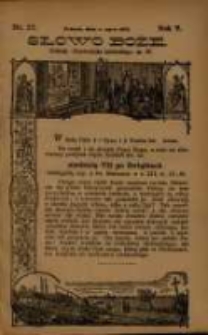 Słowo Boże: dodatek do Przewodnika Katolickiego R.5. 1902 Nr.27