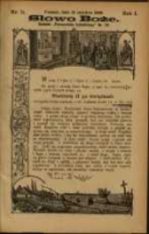 Słowo Boże: dodatek do Przewodnika Katolickiego R.1. 1898 Nr.11
