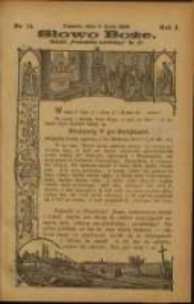 Słowo Boże: dodatek do Przewodnika Katolickiego R.1. 1898 Nr.14