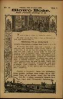 Słowo Boże: dodatek do Przewodnika Katolickiego R.1. 1898 Nr.15