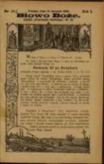 Słowo Boże: dodatek do Przewodnika Katolickiego R.1. 1898 Nr.20
