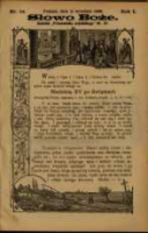 Słowo Boże: dodatek do Przewodnika Katolickiego R.1. 1898 Nr.24