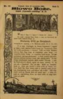 Słowo Boże: dodatek do Przewodnika Katolickiego R.1. 1898 Nr.26